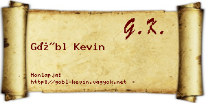 Göbl Kevin névjegykártya